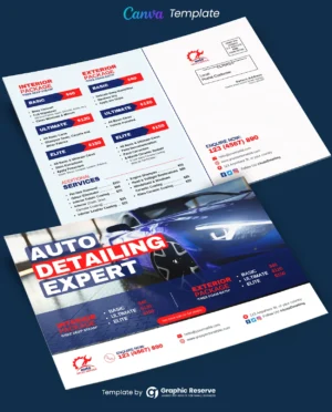 Auto Detailing Expert EDDM Mailer (Canva file)
