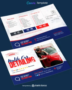 Car Detailing Direct Mail EDDM (Canva file)