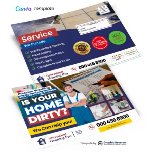 Cleaning Service Direct mail EDDM Postcard Template