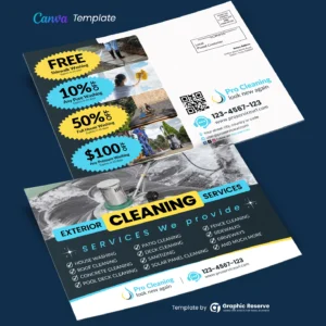 Cleaning Service EDDM Mailer Canva Template