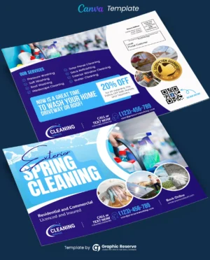 Exterior Cleaning Services Canva EDDM Mailer