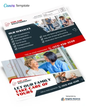 Family Caring EDDM Postcard Canva Template