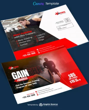 Gym Direct Mail EDDM Postcard (Canva Template)
