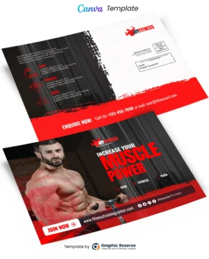 Gym EDDM Postcard (Canva file)