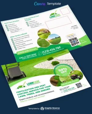 Lawn Care Services Canva EDDM Design
