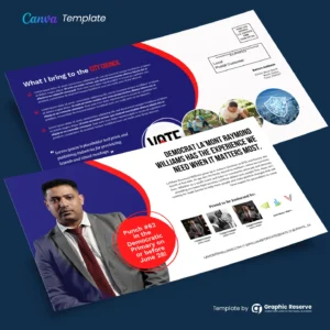 Political Direct Mail Postcard (Canva Template)