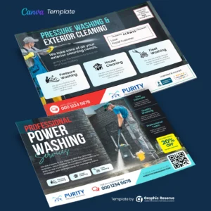 Power Washing EDDM Mailing Template – Canva Design