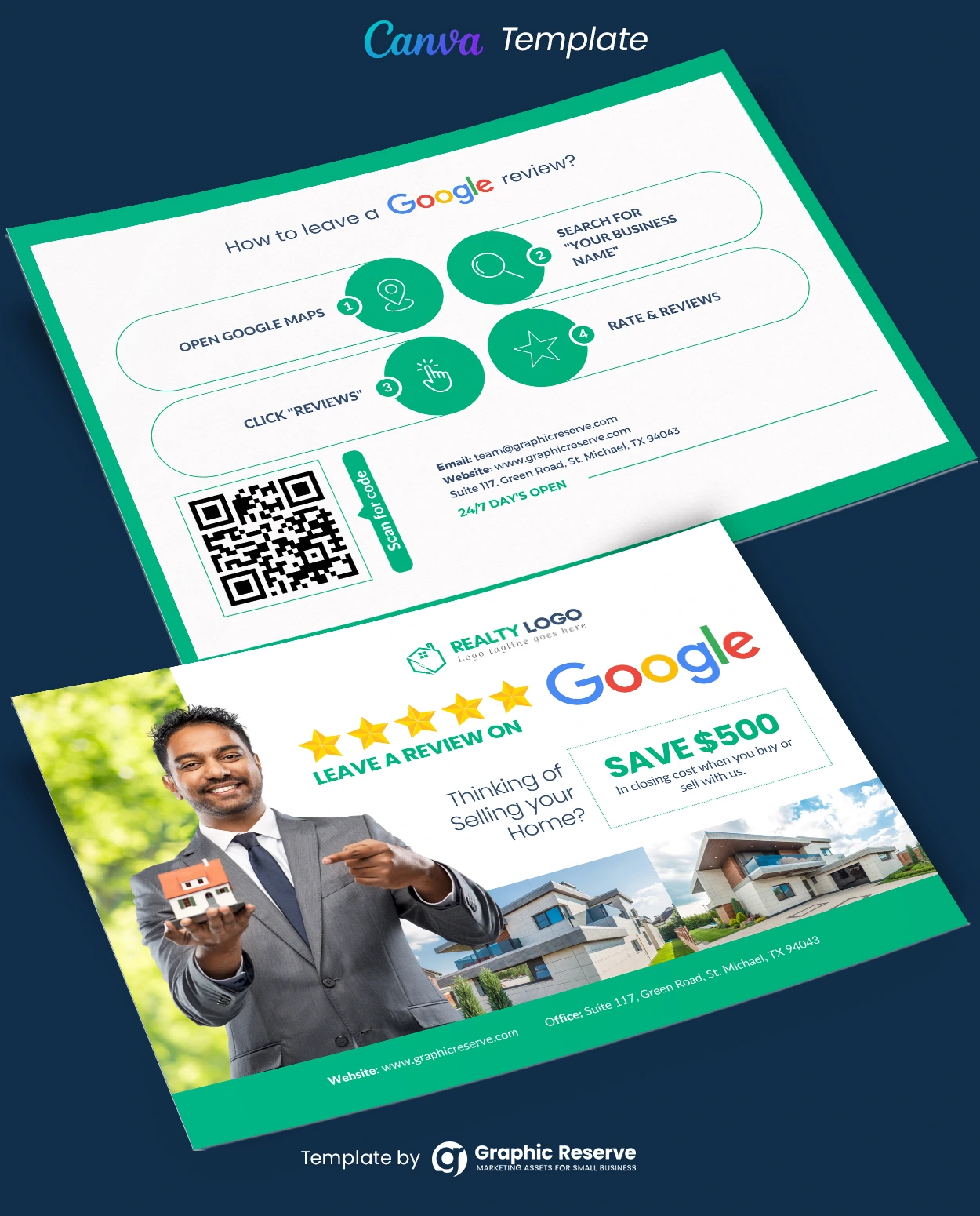 Real Estate Review Postcard Design 1 Real Estate Review Postcard Design