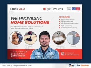 Product/Service Marketing USPS Compliment EDDM Postcard Design