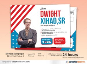 Political Vote Election Campaign Eddm Postcard