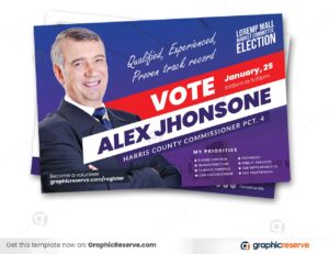 Political Vote Election Campaign Postcard