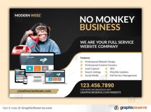 Postcard for Web Design, SEO or Digital Marketing Agency